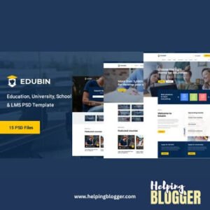 Edubin_Education LMS WordPress Theme-Helping-Blogger