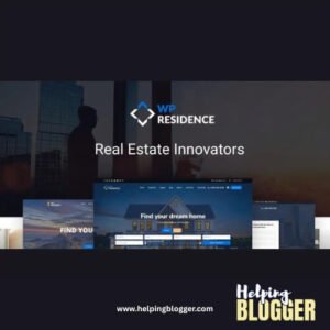 WP Residence_Real Estate WordPress Theme-Helping-Blogger