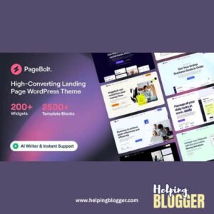 pagebolt-landing-page-wordpress-theme-Helping-Blogger