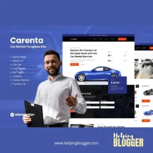 Carenta – Car Rental Business Elementor Template Kit
